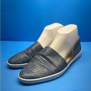 Women's NINE WEST Letsplayo Slip On Sneakers Walking Shoes Blue Size 9.5